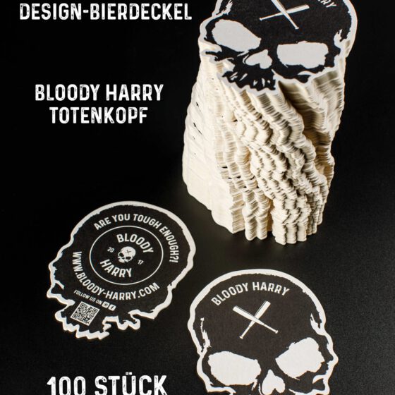 Design-Bierdeckel-Totenkopf-Skull-BLOODY-HARRY-100-St-ck